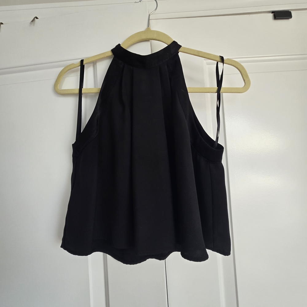 BCBGeneration Black Halter Tank Top